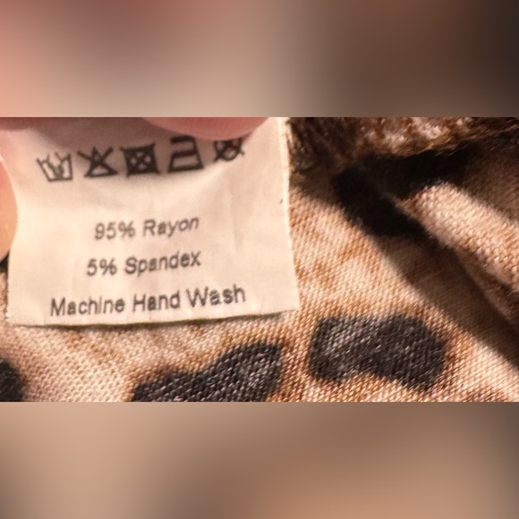 Crazy Train Chic Leopard Print Side Tie Knot Women's Top Size M - Picture 9 of 10